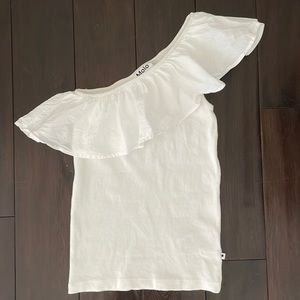 Molo girls one shoulder ruffle top